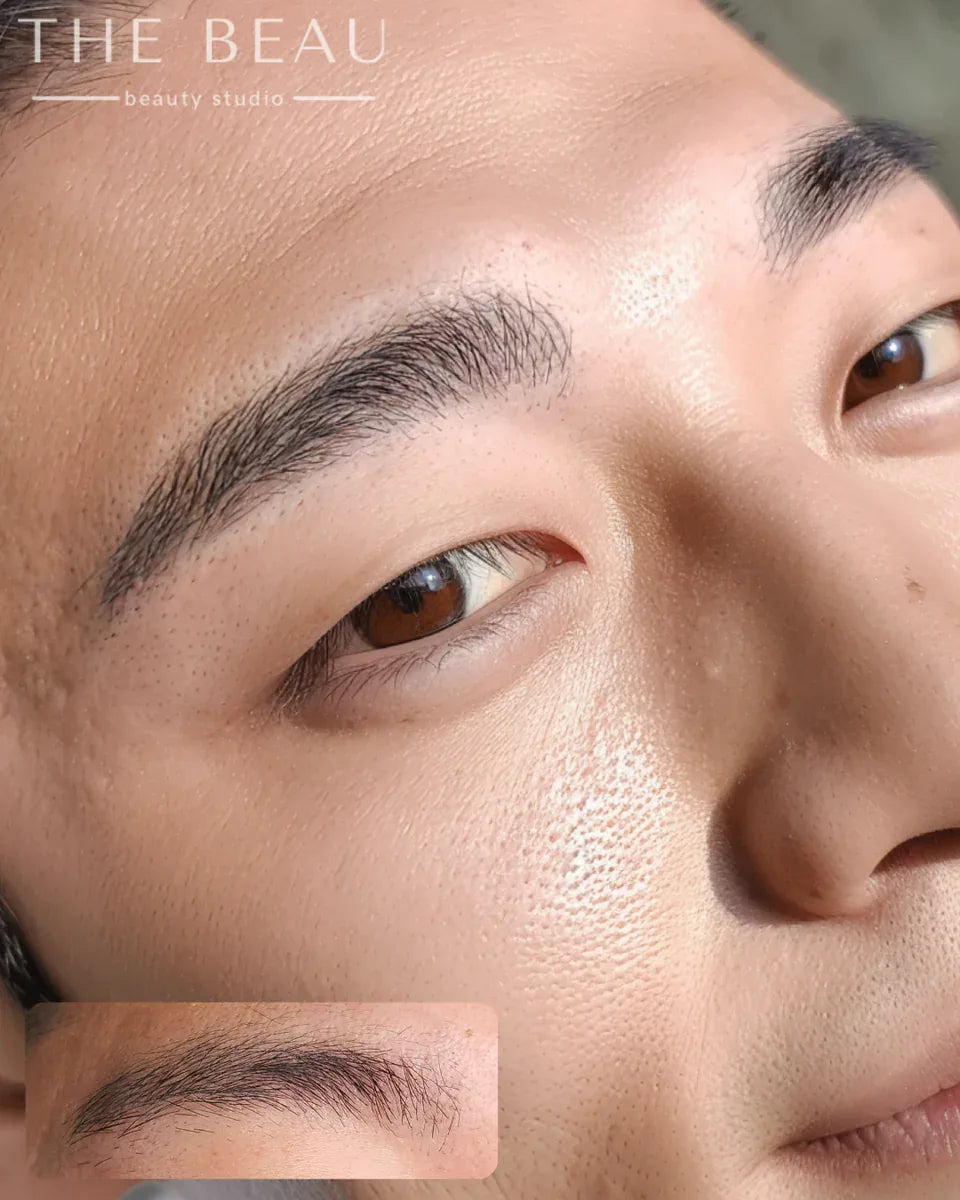 Brows before and after