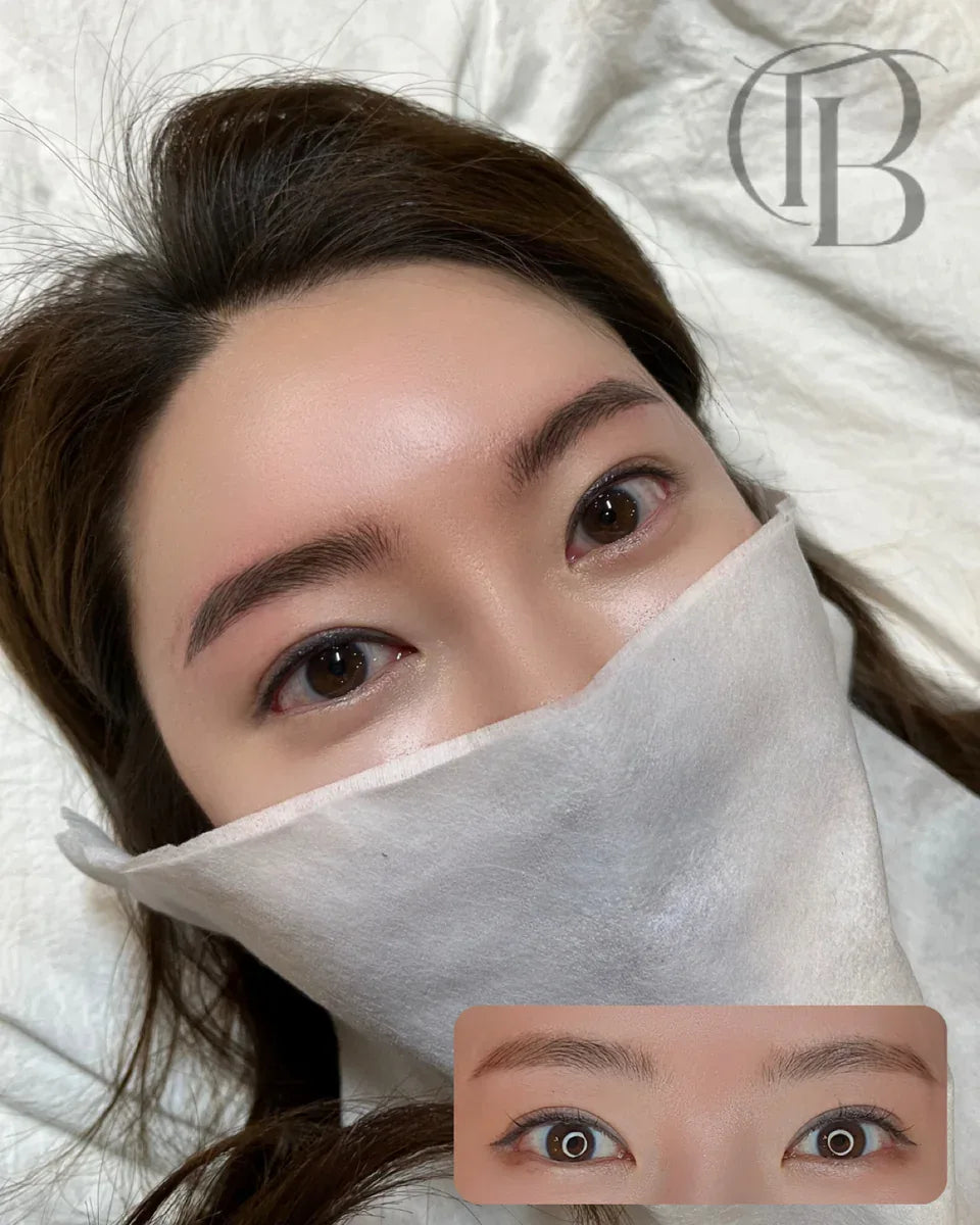 Brows before and after