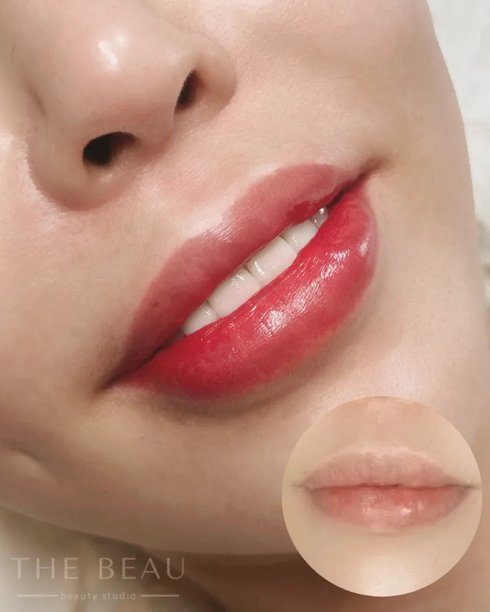 Lip Blush before and after